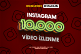 10.000 Instagram Video İzlenme (Premium)