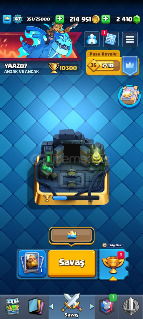 1OK KUPA 2400 ELMASLI EFSANE HESAP 1OK KUPA 2400 ELMASLI EFSANE HESAP