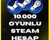 10000+OYUN GARANTİLİ STEAM HESAP