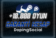 ⭐+10.000 Oyun Garantili Steam Hesap⭐