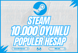 10.000 OYUNLU STEAM HESABI + GARANTİ