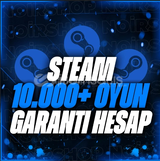 10000 OYUNLU STEAM HESABI ( KALICI )