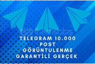 10000 Post Görüntülenme - Gerçek Kullanıcılar