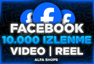 ⭐[10000] Reel & Video İzlenme Facebook