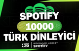 10000 Spotify Aylık Türk Dinleyici