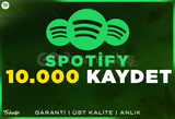 10.000 Spotify Kaydetme | Garanti | #1