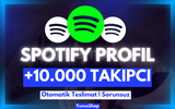 10.000 Spotify Profil/Playlist Takipçi | Hızlı