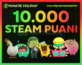 ⭐️☘️10.000 STEAM PUANI❤️GÜVENLİ & HIZLI❤️
