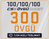 300 ADET ÖVGÜ BOOST HİZMETİ 7/24 CS2 UYUMLU !