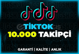 10.000 Takipçi TikTok | Garanti | ANLIK