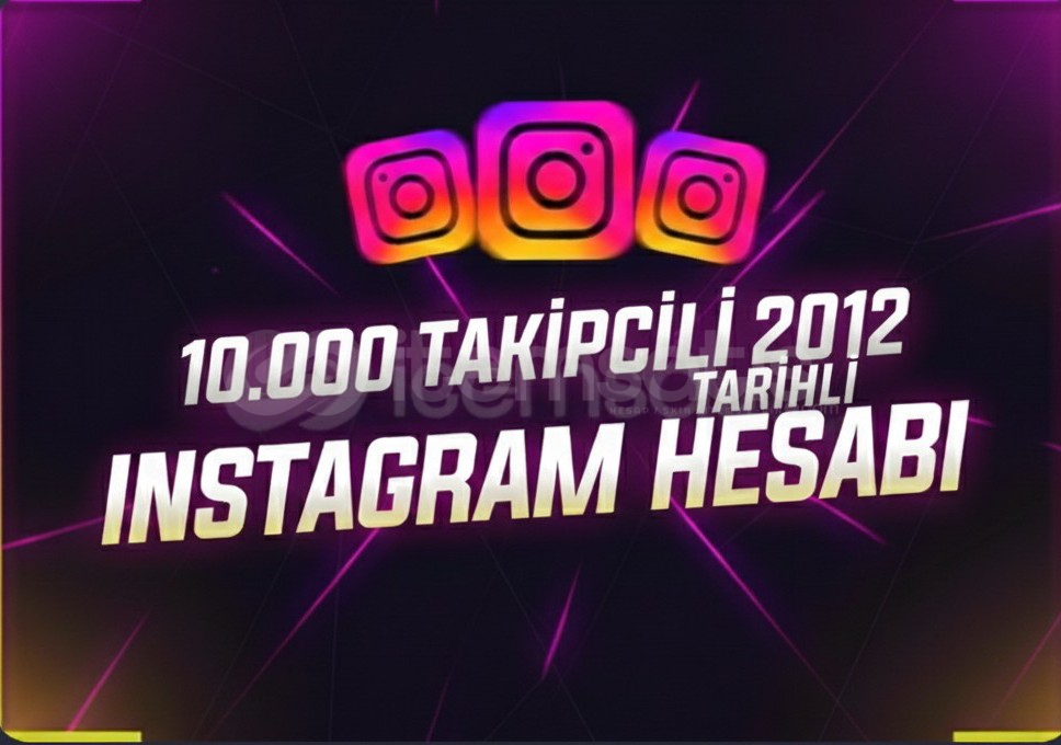 10.000 TAKİPÇİLİ 2012 TARİHLİ INSTAGRAM HESABI  10.000 TAKİPÇİLİ 2012 TARİHLİ INSTAGRAM HESABI