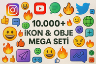 10.000+ Tasarım Arşivi & Obje Mega Seti