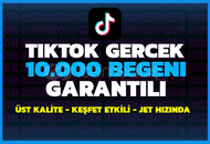 10.000 TikTok Gerçek Beğeni - 365 GÜN GARANTİLİ