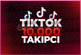 10.000 TikTok Takipçi/HIZLI/GARANTİLİ