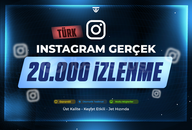 20.000 Türk Gerçek İzlenme - Etkili - Instagram