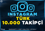 10.000 Türk Gerçek Takipçi | Garantili - İg