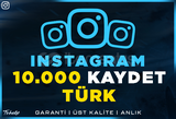 10.000 Türk Kaydet Instagram | Garanti | #1