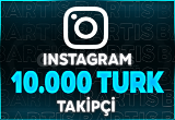 10.000 Türk Takipçi - Garantili - Hızlı