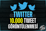 10000 Tweet Görüntülenme | HEMEN TESLİM