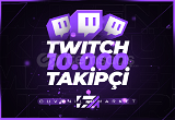 10000 Twitch Gerçek Takipçi - HIZLI BÜYÜME