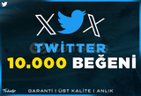 10.000 Twitter Beğeni | Garanti | #1