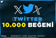 10.000 Twitter Beğeni | Garanti | #1