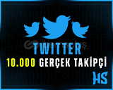 10000 Twitter Gerçek Takipçi | GARANTİLİ