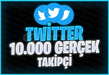 10.000 Twitter Gerçek Takipçi | HIZLI TESLİM