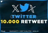 10.000 Twitter Retweet | Garanti | #1