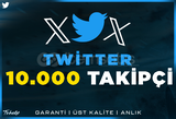 10.000 Twitter Takipçi | Garanti | #1