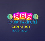 10.000 YABANCI TAKİPÇİLİ ESKİ TARİHLİ HESAP