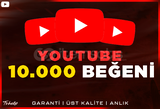 10.000 Youtube Beğeni | GARANTİ | ANLIK