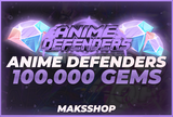 ✅ 100.000 GEMS [ANİME DEFENDERS] ⭐