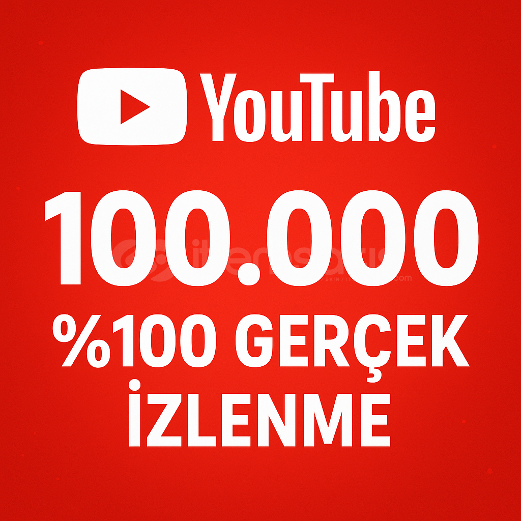 100.000 Gerçek İzlenme 100.000 Gerçek İzlenme