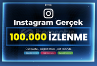 100.000 Gerçek İzlenme | Garantili - Instagram