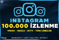 100.000 Instagram Gerçek İzlenme | Garanti | #1