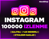 ⭐[GARANTİLİ] 100000 INSTAGRAM GERÇEK İZLENME⭐