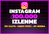 100.000 Instagram Türk Gerçek İzlenme - HIZLI