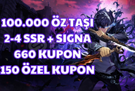 100.000 Öz Taşı + 2-4 SSR + Signa