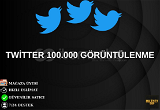 100.000 Twitter Görüntülenme | ANINDA TESLİM