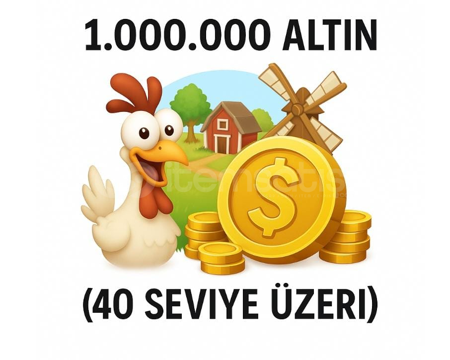 1.000.000 altın 40 seviye üstü 1.000.000 altın 40 seviye üstü