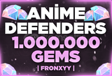 ✅ 1.000.000 GEMS [ANİME DEFENDERS] ⭐