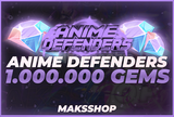 ✅ 1.000.000 GEMS [ANİME DEFENDERS] ⭐