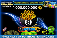 ⭐(1.000.000.000) 1 MİLYAR ÇİP/COİN⭐ ⭐(1.000.000.000) 1 MİLYAR ÇİP/COİN⭐