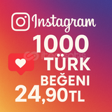 1000İNSTAGRAM TÜRK BEĞENİ |