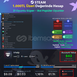 +1000TL Değerinde - Popüler Bol Oyunlu İlk Mail