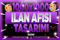 1000X1000 Profesyonel Özel İlan Afiş Tasarımı