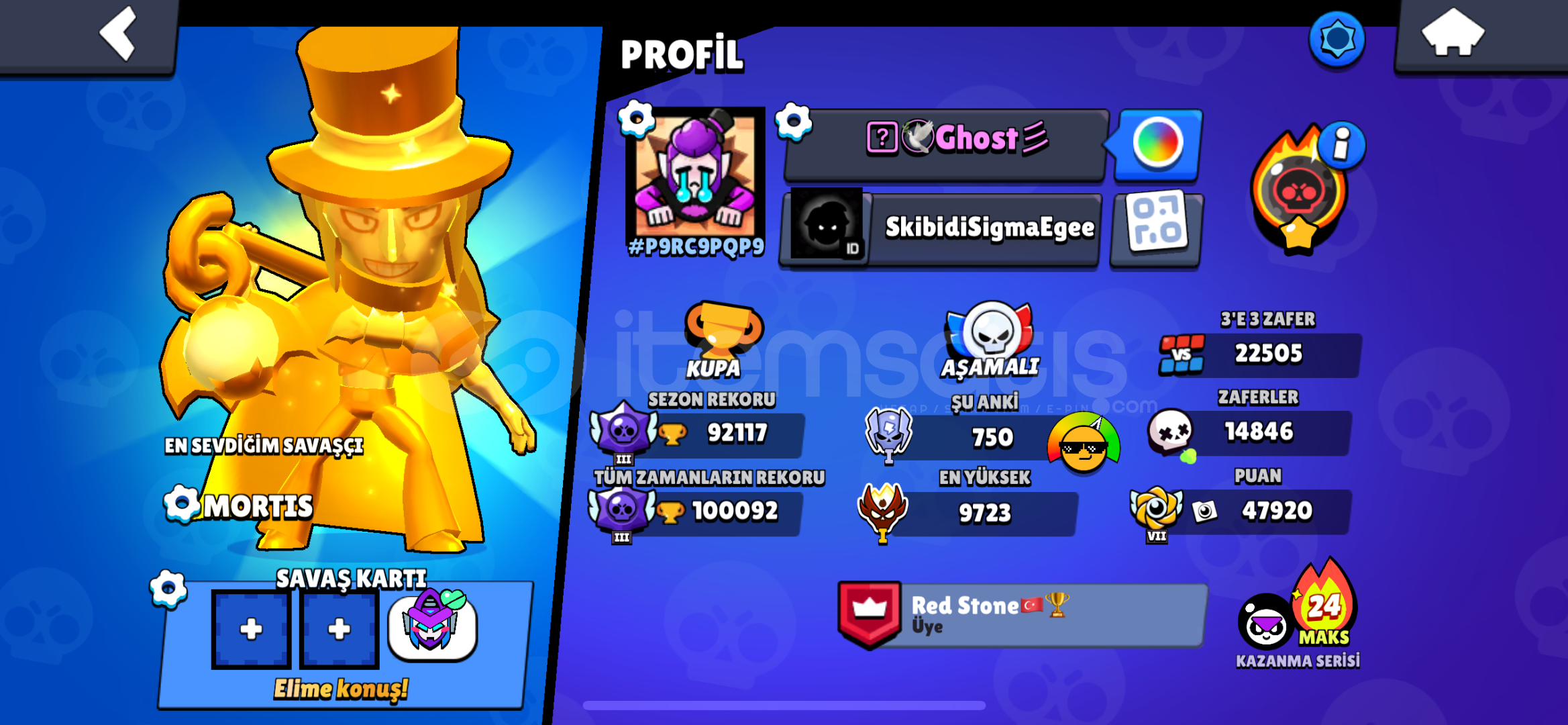100BİN KUPA 400 SKİN HERŞEY MAX 100BİN KUPA 400 SKİN HERŞEY MAX