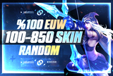 %100Euw 100-850 Skin LoL Random Hesap