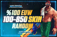 ⭐%100EUW ➜ 100-850 Skin Random / Oto ~ Garanti⭐